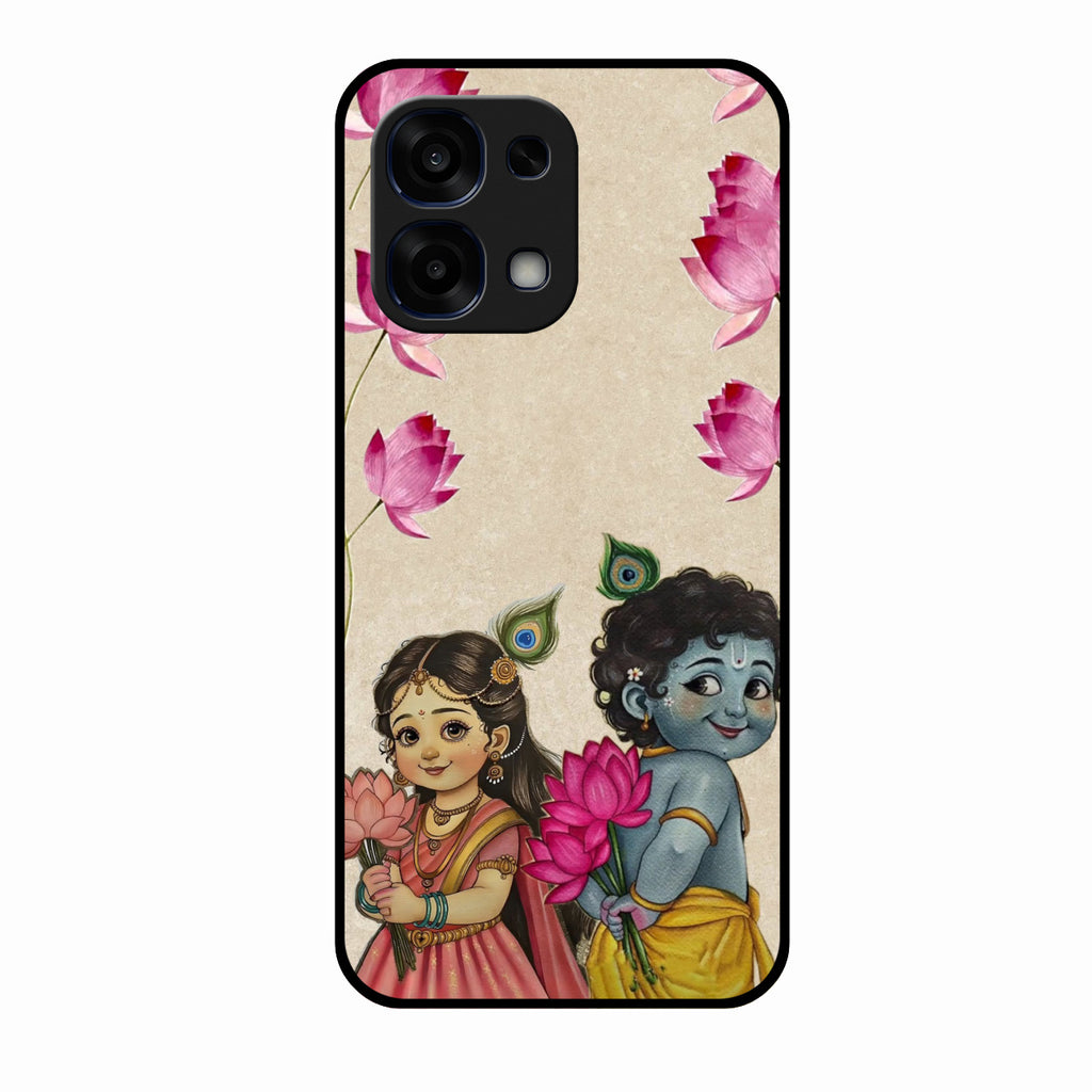 Krishna Eternal Lotus Glass Case for Oppo F31 5G