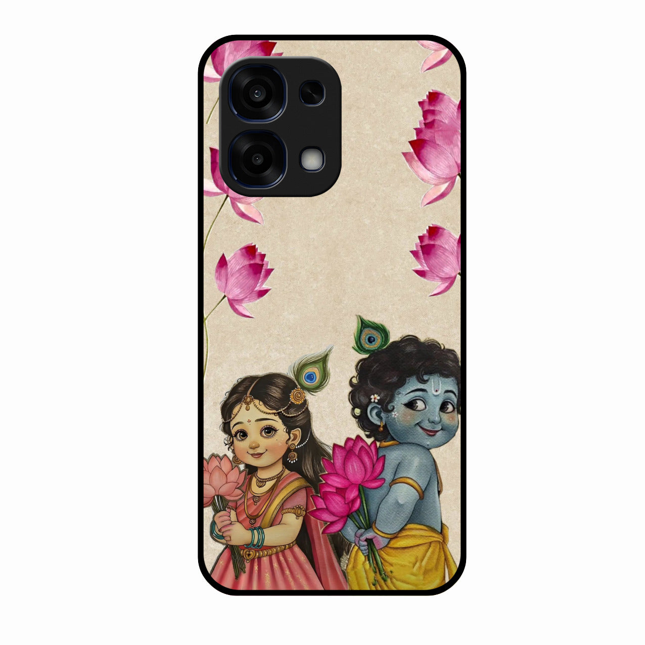 Krishna Eternal Lotus Glass Case for Oppo F31 5G