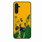Golden Striker Glass Phone Case for Samsung Galaxy M16 5G