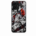 Itachi Uchiha Manga Collage Glass Phone Case for Redmi 12 5G