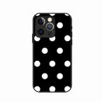 Classic Polka Dot Glass Phone Case for iPhone 14 Pro