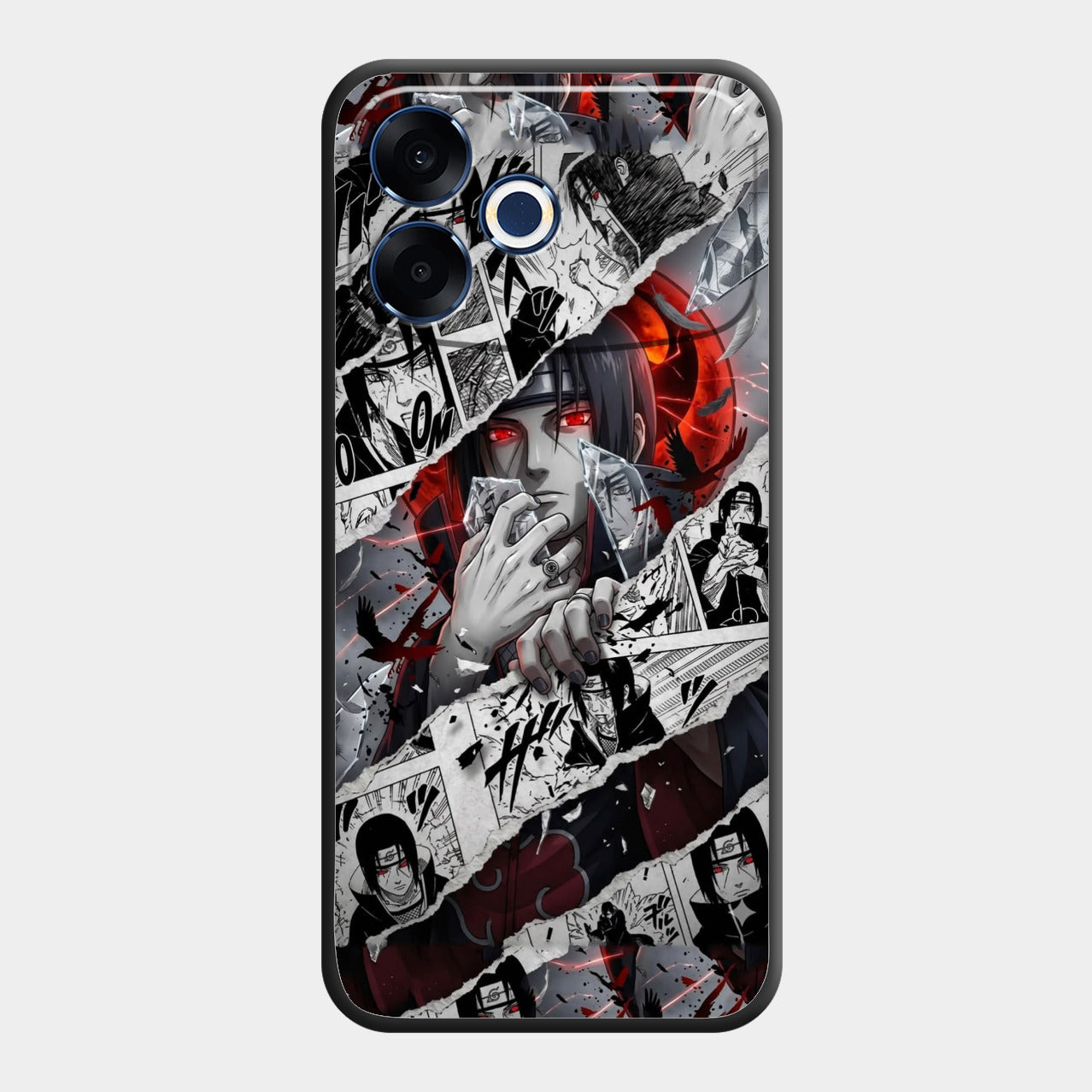 Itachi Uchiha Manga Collage Glass Phone Case for Oppo F33 Pro 5G