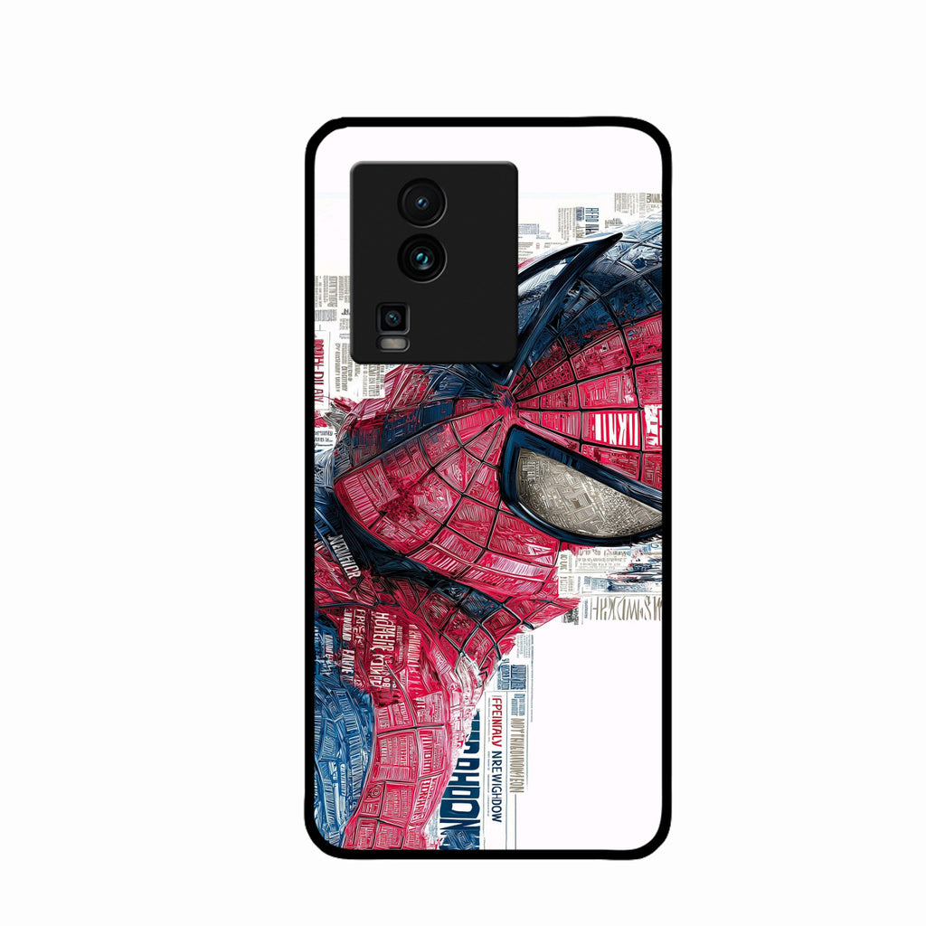 Red Blue Web Hero Glass Phone Cover for iQOO Neo 7 5G - ShopOnCliQ