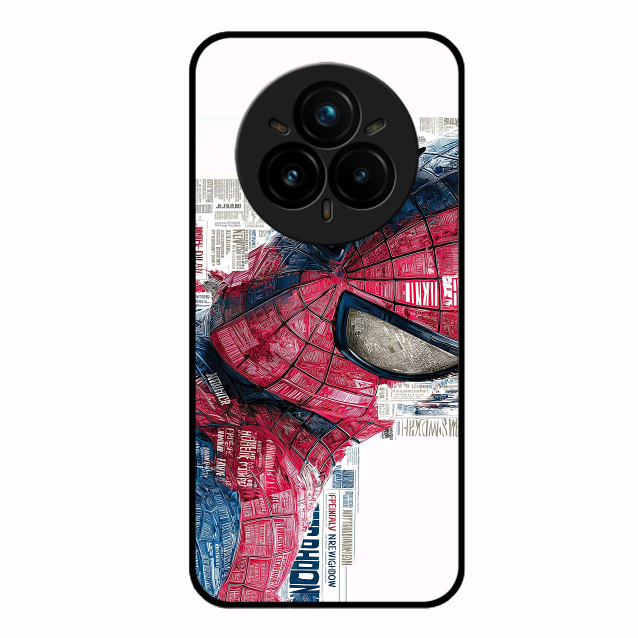Red Blue Web Hero Glass Phone Cover for Realme 14 Pro Plus 5G