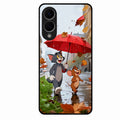 Rainy Day Cartoon Glass Phone Case for Samsung Galaxy S25 Edge 5G