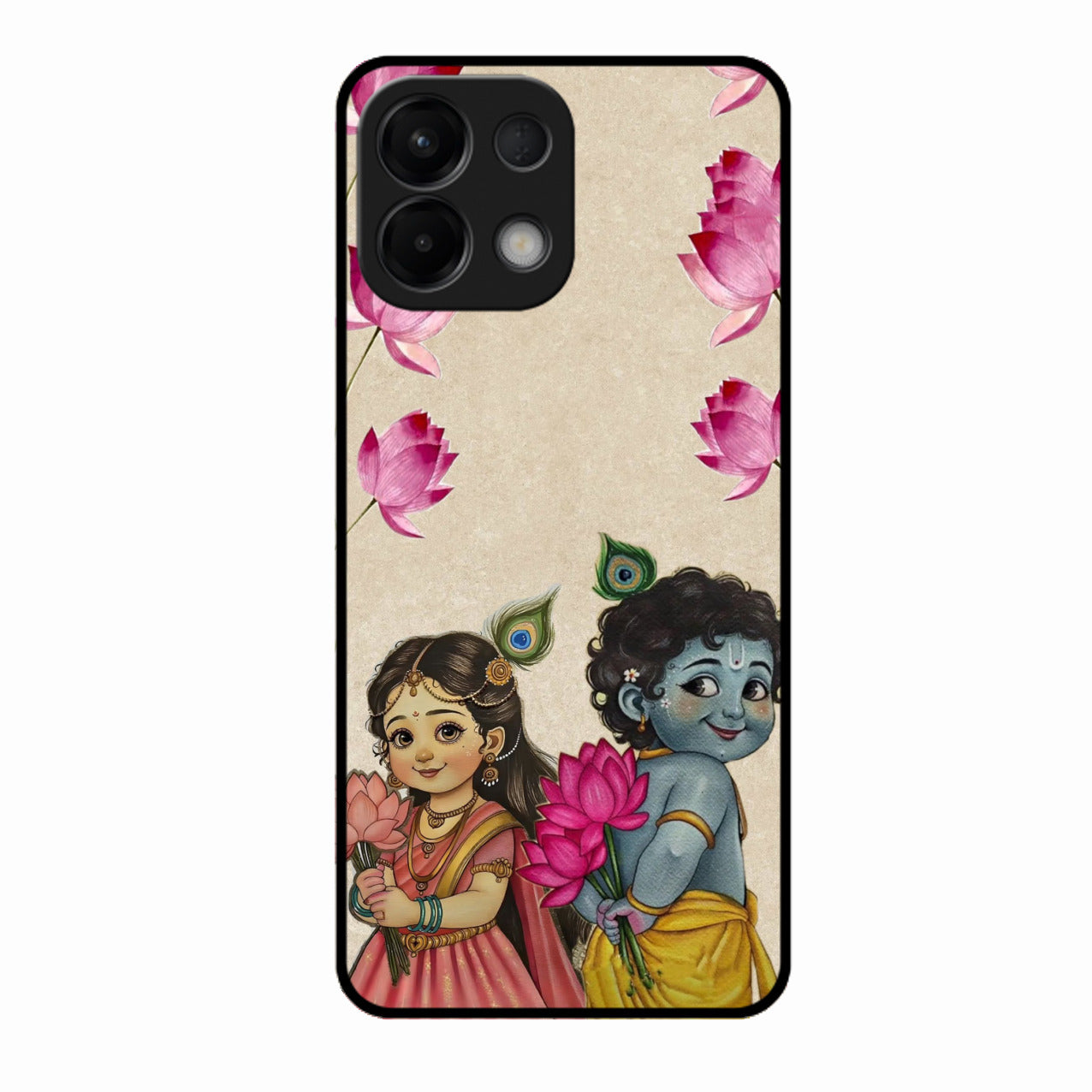 Krishna Eternal Lotus Glass Case for Oppo K13 5G