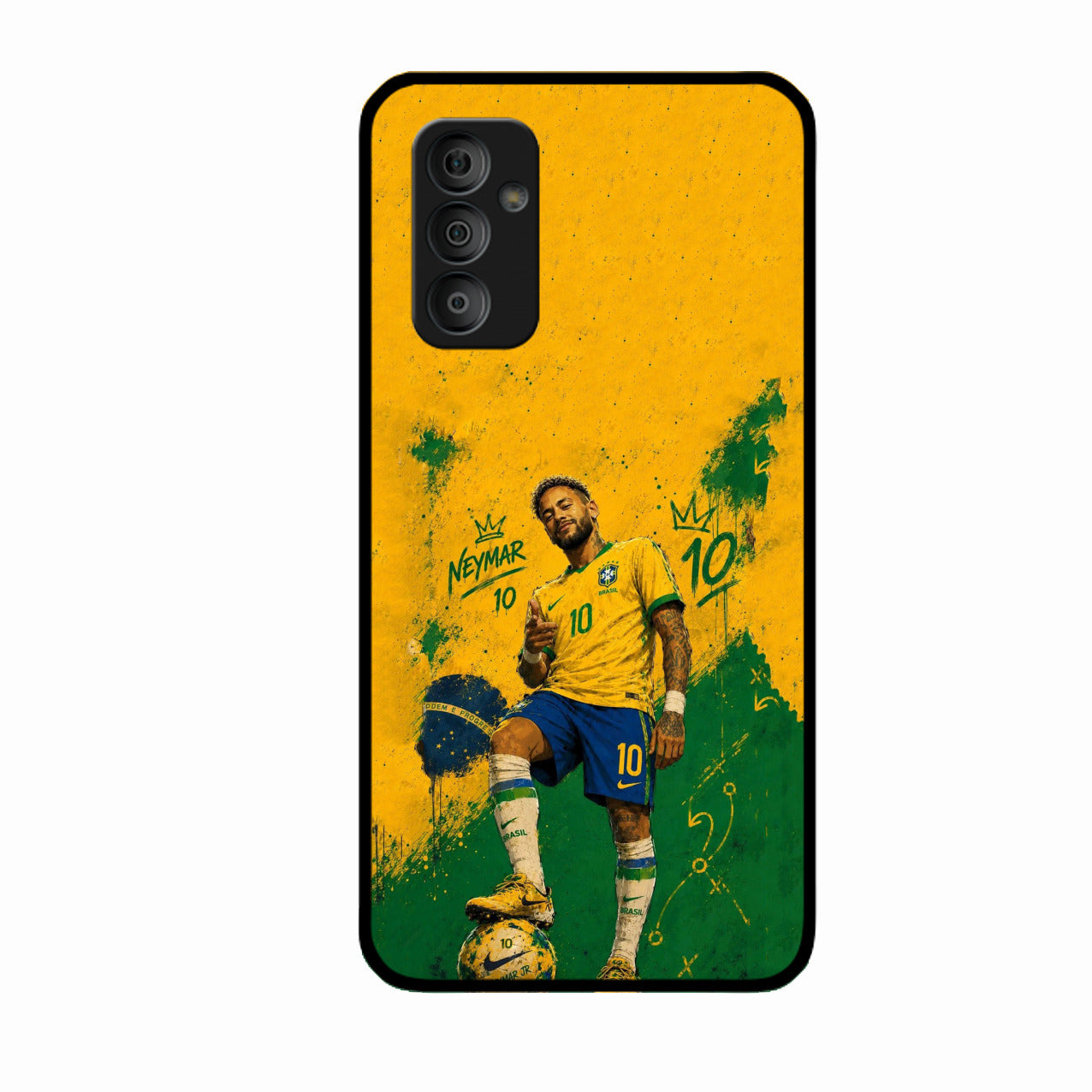 Golden Striker Glass Phone Case for Samsung Galaxy F23 5G