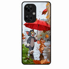 Rainy Day Cartoon Glass Phone Case for Oneplus Nord Ce 3 Lite 5G