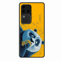 Cute Panda Sketch Premium Glass Phone Case for Vivo V30 Pro 5G