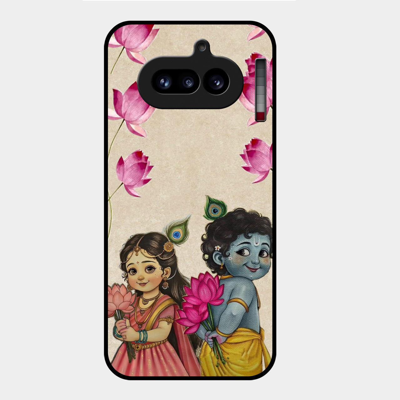 Krishna Eternal Lotus Glass Case for Nothing Phone 4A 5G