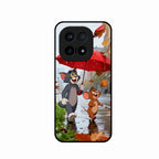 Rainy Day Cartoon Glass Phone Case for iQOO 15 5G