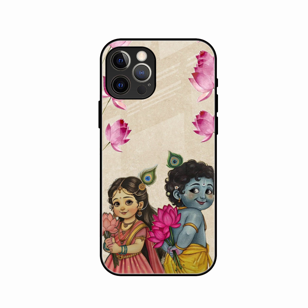 Krishna Eternal Lotus Glass Case for iPhone 11 Pro