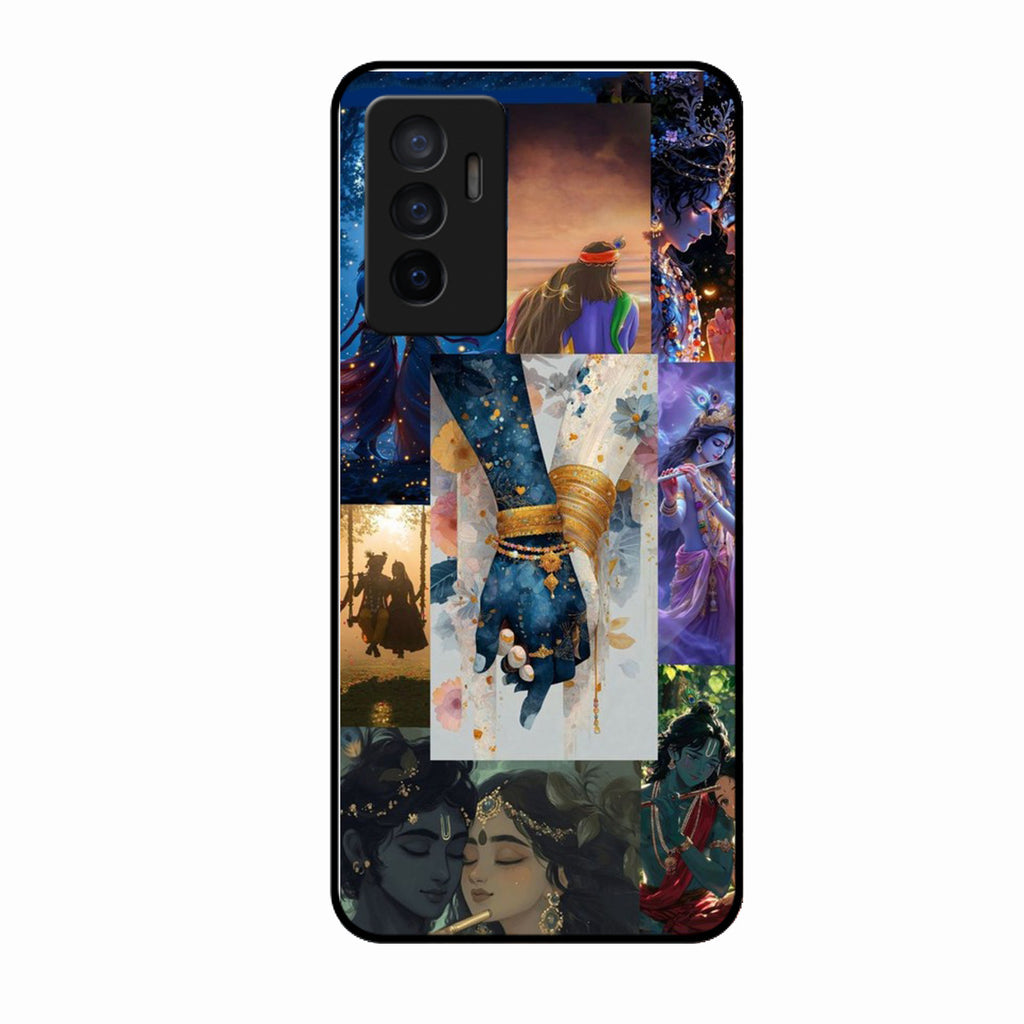 Eternal Radha Krishna Love Glass Phone Case for Samsung Galaxy A34 5G