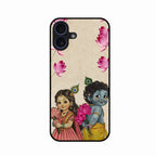 Krishna Eternal Lotus Glass Case for iPhone 16 Plus