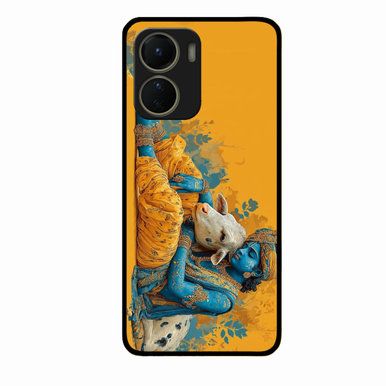 Divine Krishna Gopal Premium Glass Phone Case for Vivo T2X 5G