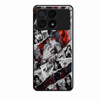 Itachi Uchiha Manga Collage Glass Phone Case for Poco X6 Pro 5G