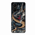 Midnight Dragon Glass Phone Case for Vivo V29E 5G