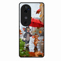 Rainy Day Cartoon Glass Phone Case for Vivo V40 5G