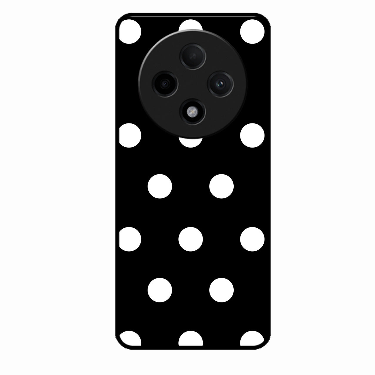 Classic Polka Dot Glass Phone Case for Oppo F27 Pro Plus 5G