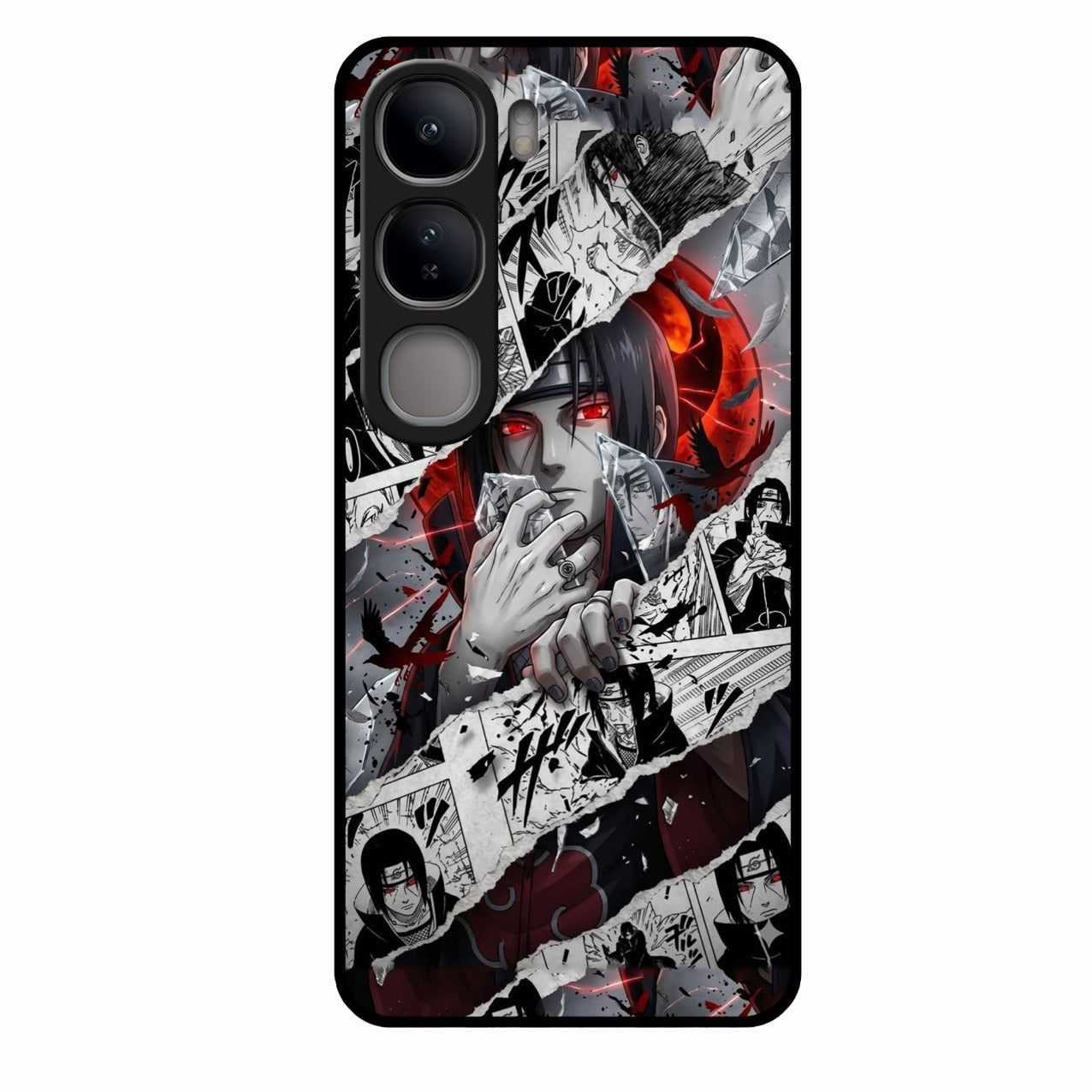 Itachi Uchiha Manga Collage Glass Phone Case for Vivo Y300 5G