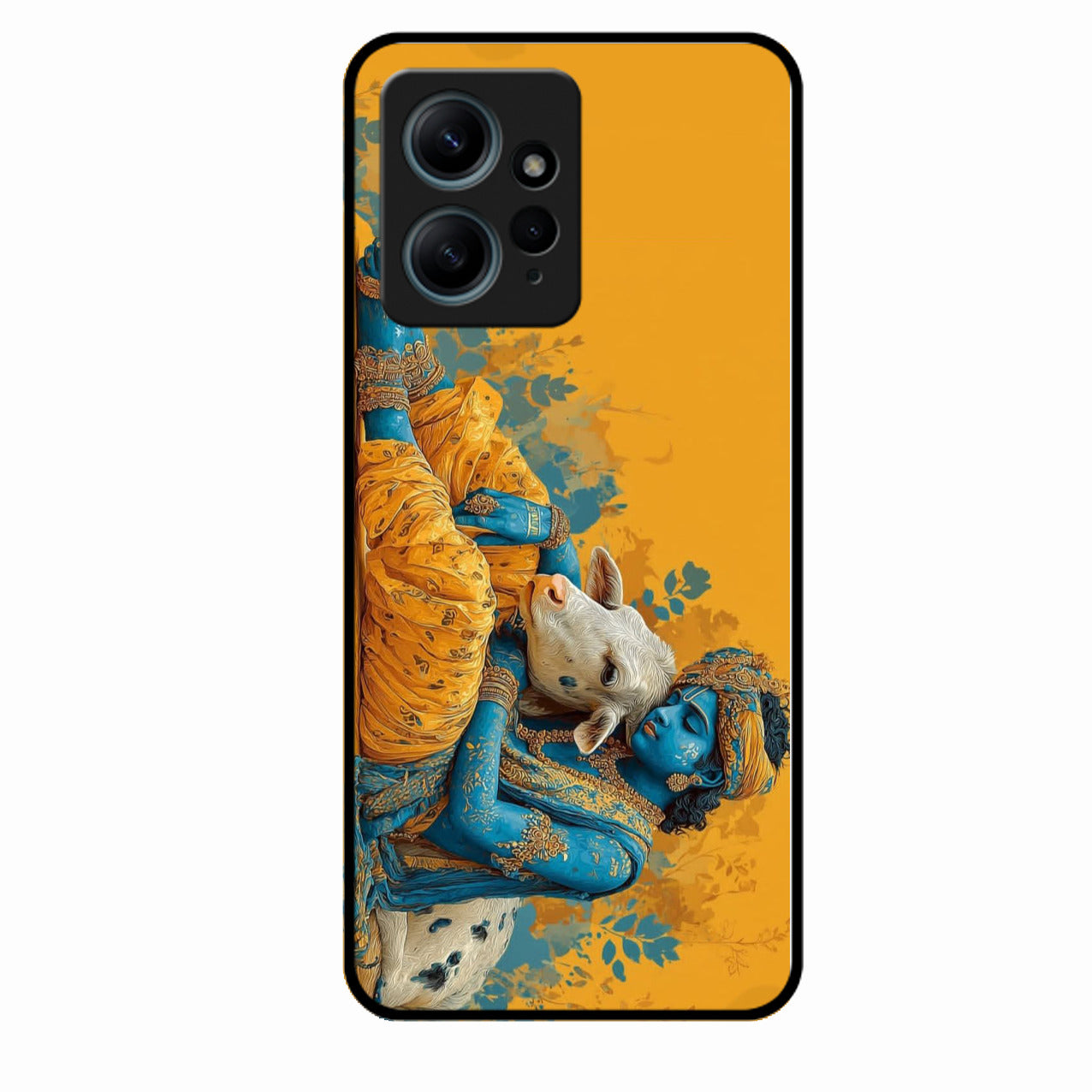 Divine Krishna Gopal Premium Glass Phone Case for Redmi Note 12 4G