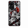 Itachi Uchiha Manga Collage Glass Phone Case for Oppo Reno 10 Pro 5G