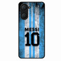 Blue Stripes Number 10 Football Glass Phone Case for Vivo Y28S 5G