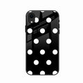 Classic Polka Dot Glass Phone Case for iPhone XR