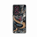 Midnight Dragon Glass Phone Case for Motorola G85 5G