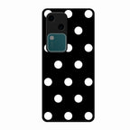Classic Polka Dot Glass Phone Case for Vivo V30 5G