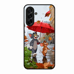 Rainy Day Cartoon Glass Phone Case for Samsung Galaxy A36 5G