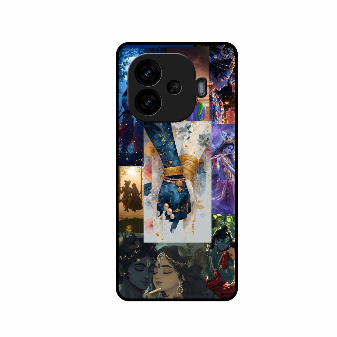 Eternal Radha Krishna Love Glass Phone Case for iQOO Neo 10R 5G