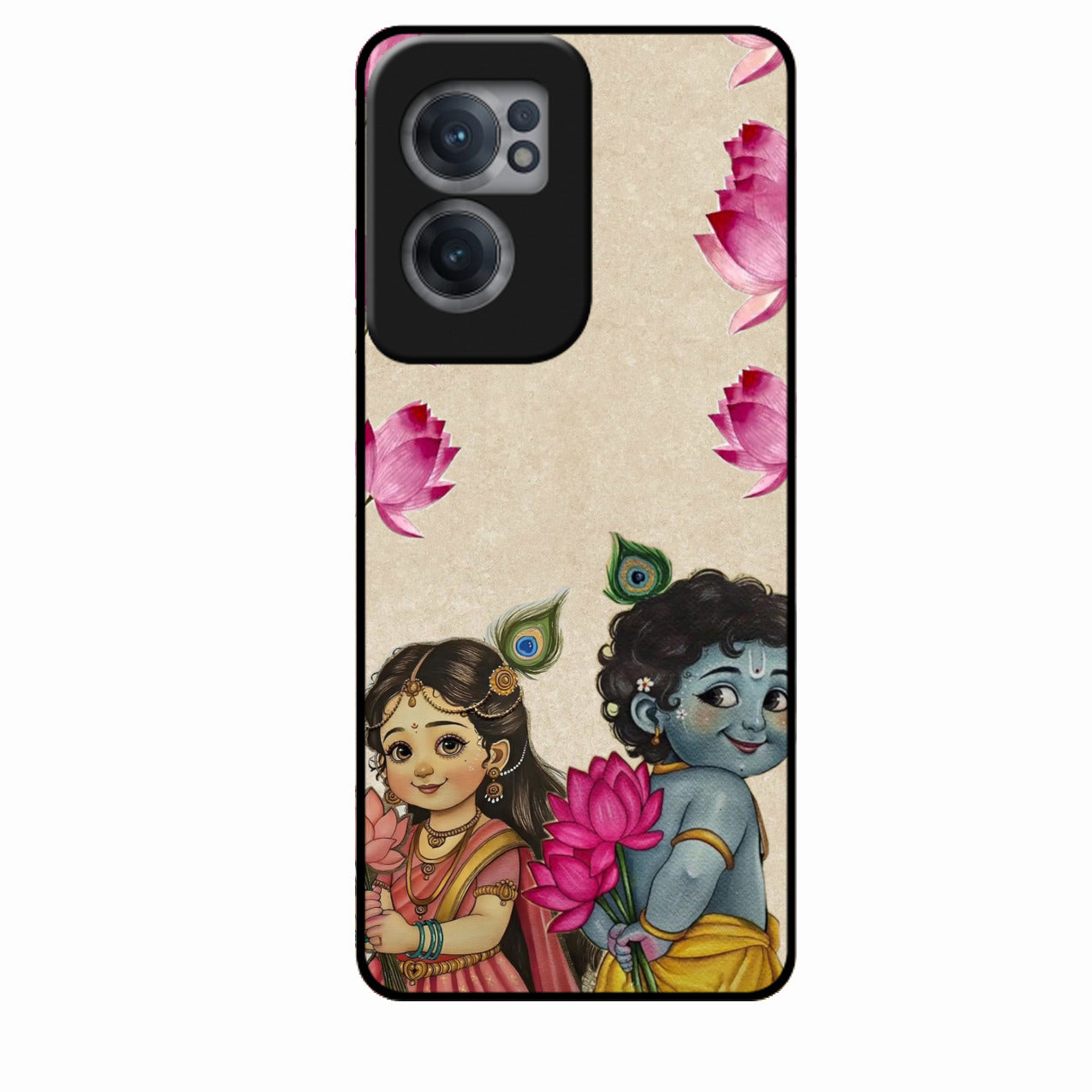 Krishna Eternal Lotus Glass Case for Oneplus Nord Ce 2 5G