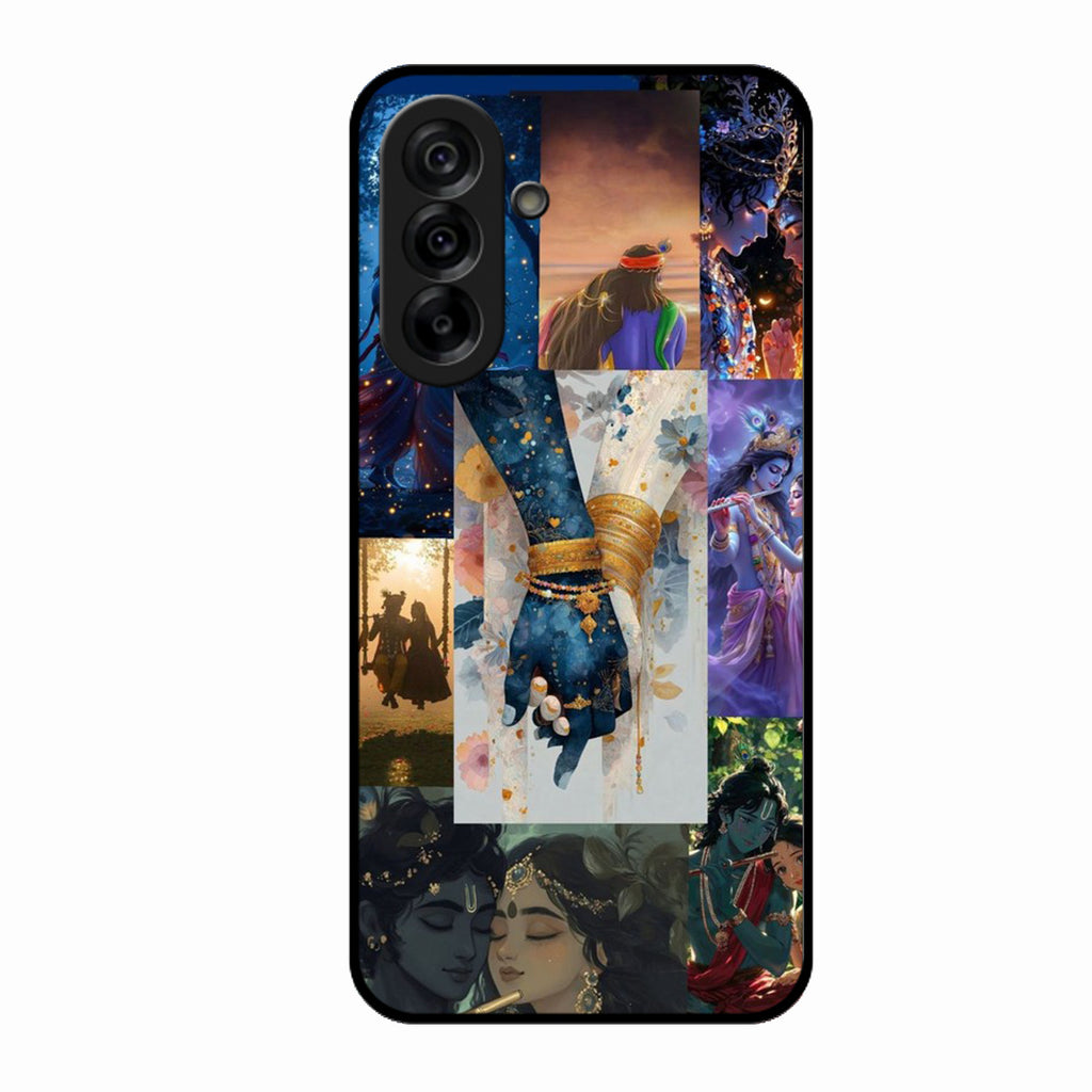 Eternal Radha Krishna Love Glass Phone Case for Oneplus Nord 4 5G