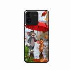 Rainy Day Cartoon Glass Phone Case for iQOO Z9 5G