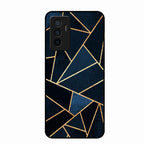 Midnight Gold Geometric Premium Glass Phone Case for Vivo Y75 4G