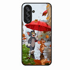 Rainy Day Cartoon Glass Phone Case for Samsung Galaxy A17 5G