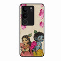 Krishna Eternal Lotus Glass Case for Vivo V29 5G