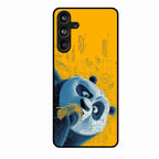 Cute Panda Sketch Premium Glass Phone Case for Samsung Galaxy F55 5G