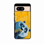 Cute Panda Sketch Premium Glass Phone Case for Google Pixel 8A 5G