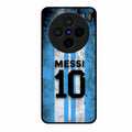 Blue Stripes Number 10 Football Glass Phone Case for Vivo X200 5G
