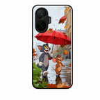 Rainy Day Cartoon Glass Phone Case for Poco F7 5G