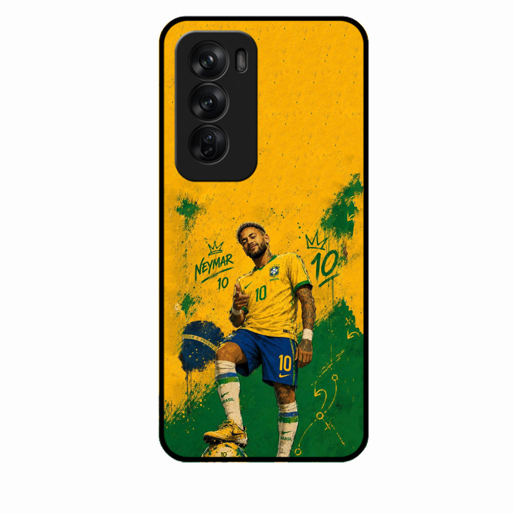 Golden Striker Glass Phone Case for Oppo Reno 12 Pro 5G