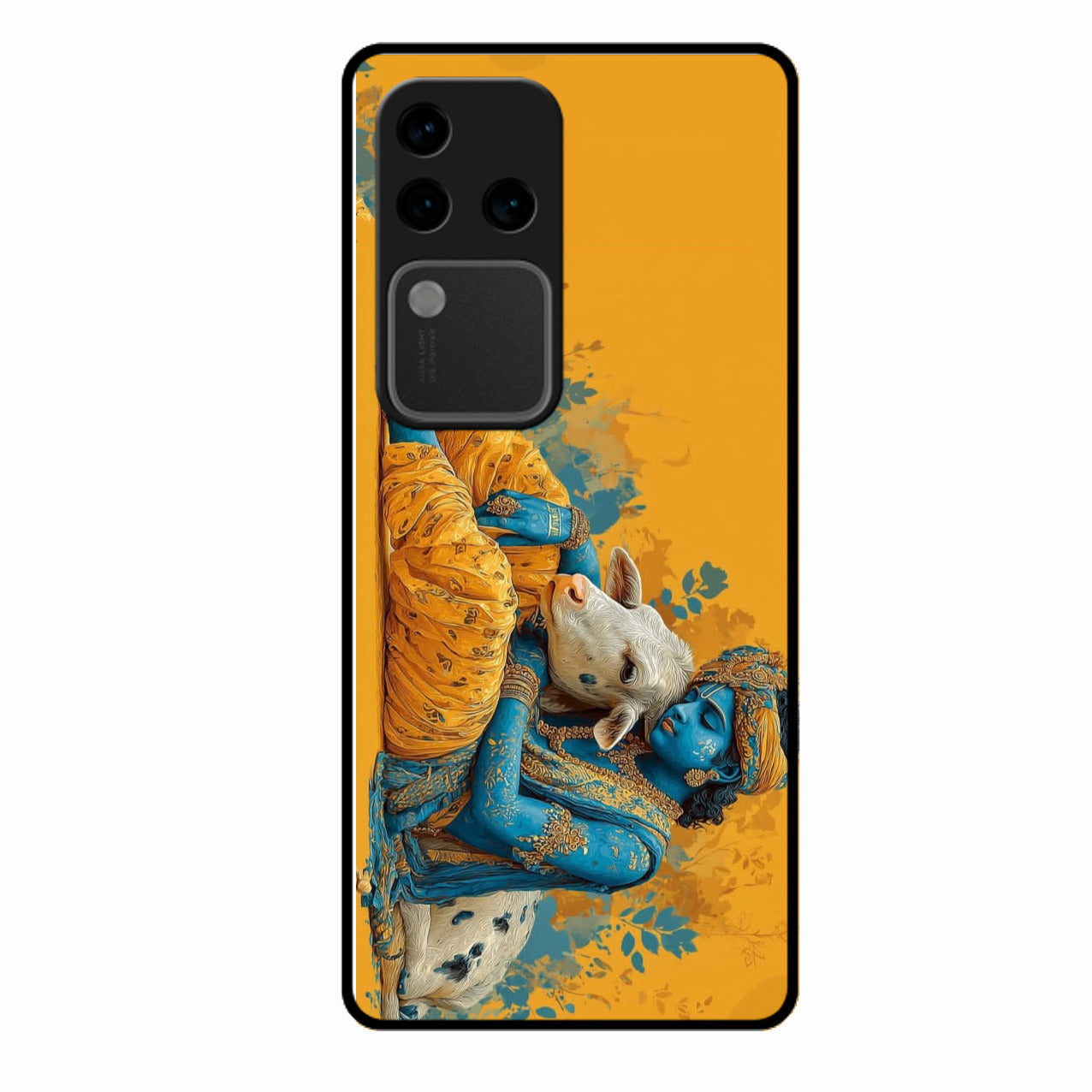 Divine Krishna Gopal Premium Glass Phone Case for Vivo V30 Pro 5G