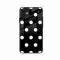 Classic Polka Dot Glass Phone Case for iPhone 12