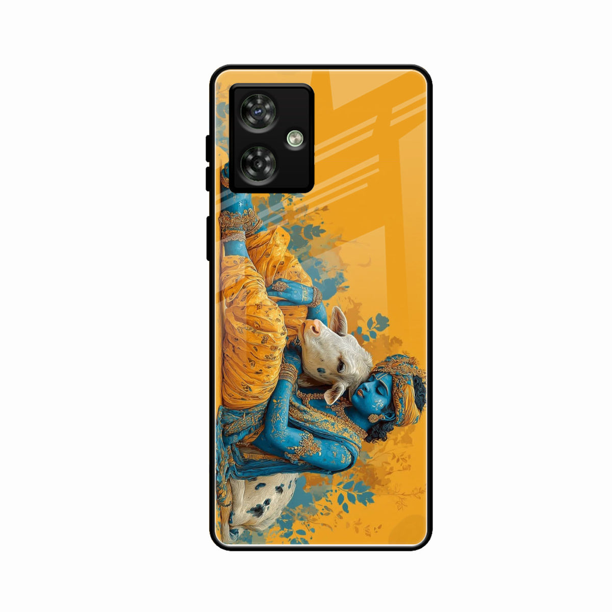 Divine Krishna Gopal Premium Glass Phone Case for Motorola G64 5G