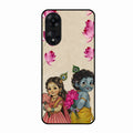 Krishna Eternal Lotus Glass Case for Oppo A78 5G
