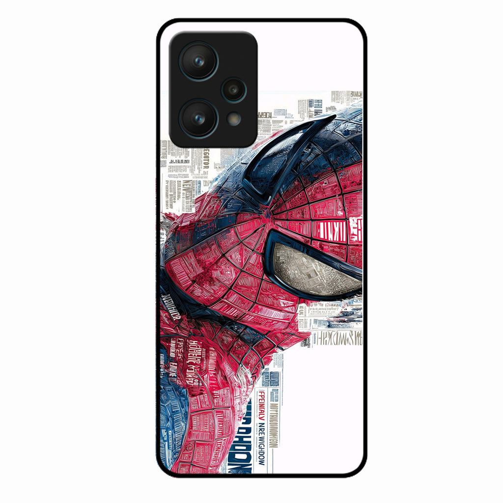 Red Blue Web Hero Glass Phone Cover for Realme 9 Pro 5G - ShopOnCliQ