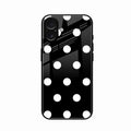 Classic Polka Dot Glass Phone Case for iPhone 17