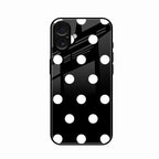 Classic Polka Dot Glass Phone Case for iPhone 17